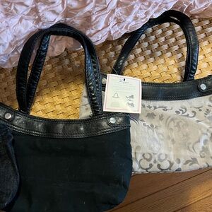 Elegant Black and Gray Women's Tote Bag